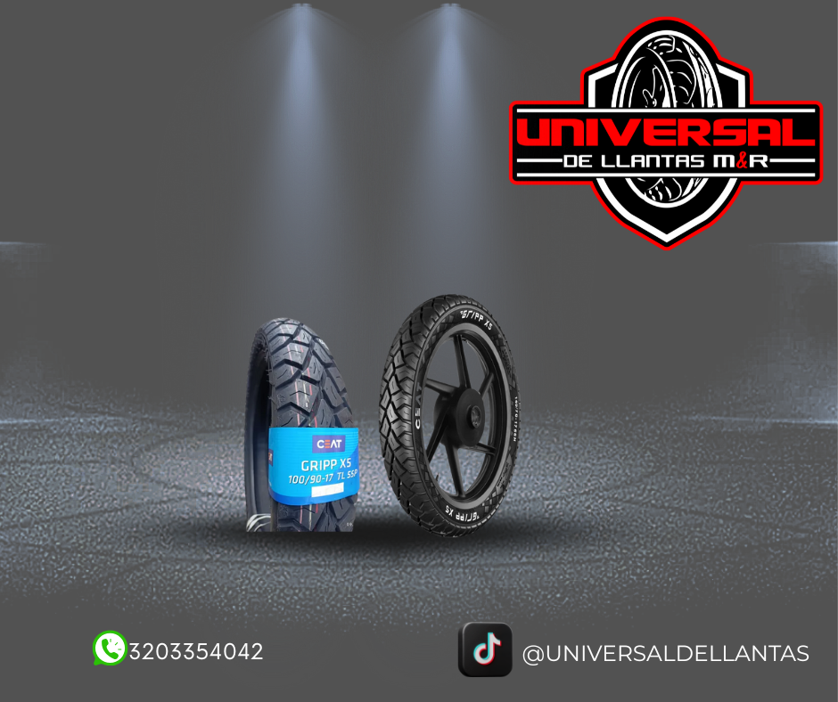 LLANTA CEAT 100/90-17 GRIPP X5 TL