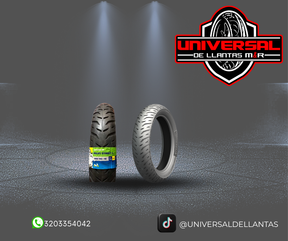 LLANTA MICHELIN PILOT STREET 2 100/90-18 Tubeles Rp