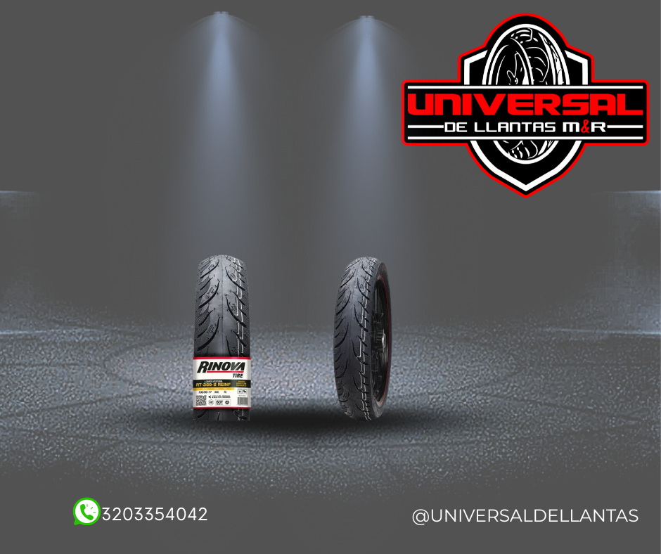 LLANTA RINOVA 110/80-17 RT389-S REINF TL 69L TI