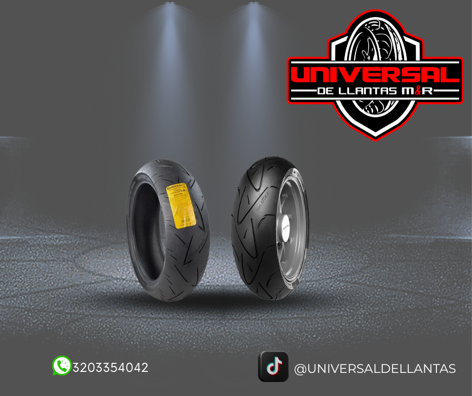 LLANTA CONTINENTAL 180/55-17 ZR M/C (73W) TL CONTISPORTATTACK