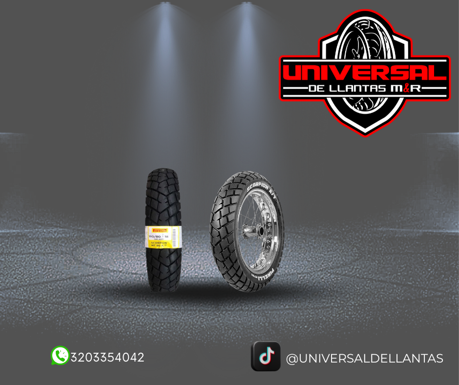 LLANTA PIRELLI 110/80-18 TT MT90 A/T SCORP