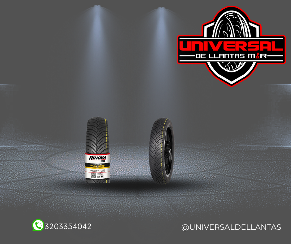 LLANTA RINOVA 100/90-17 RT-312 REINF TL 67L TIR