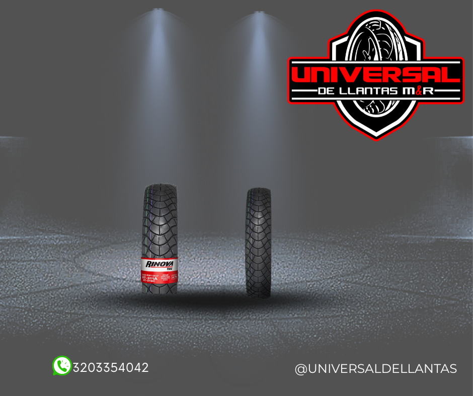 LLANTA RINOVA 100/80-17 RT-311A TL 58L TIRES