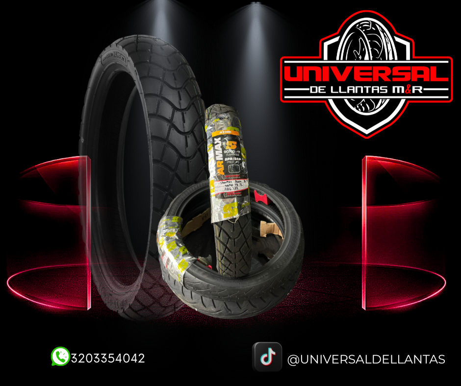 LLANTA STARMAX 90/90-17 TL 8PR (56P) (D/T) AVIOR RD69Y