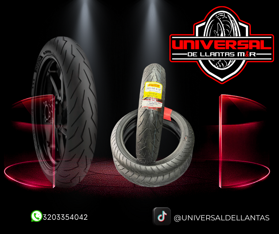 LLANTA PIRELLI 100/80-17 DIABLO ROSSO 3