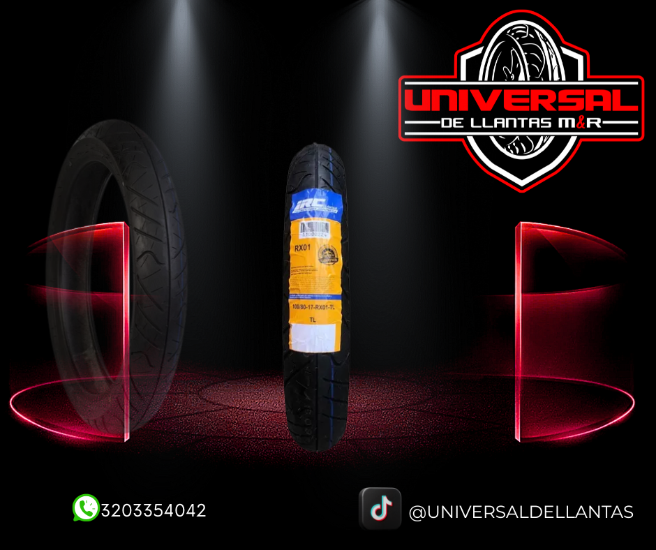 LLANTA IRC 100/80-17 RX-01F TL