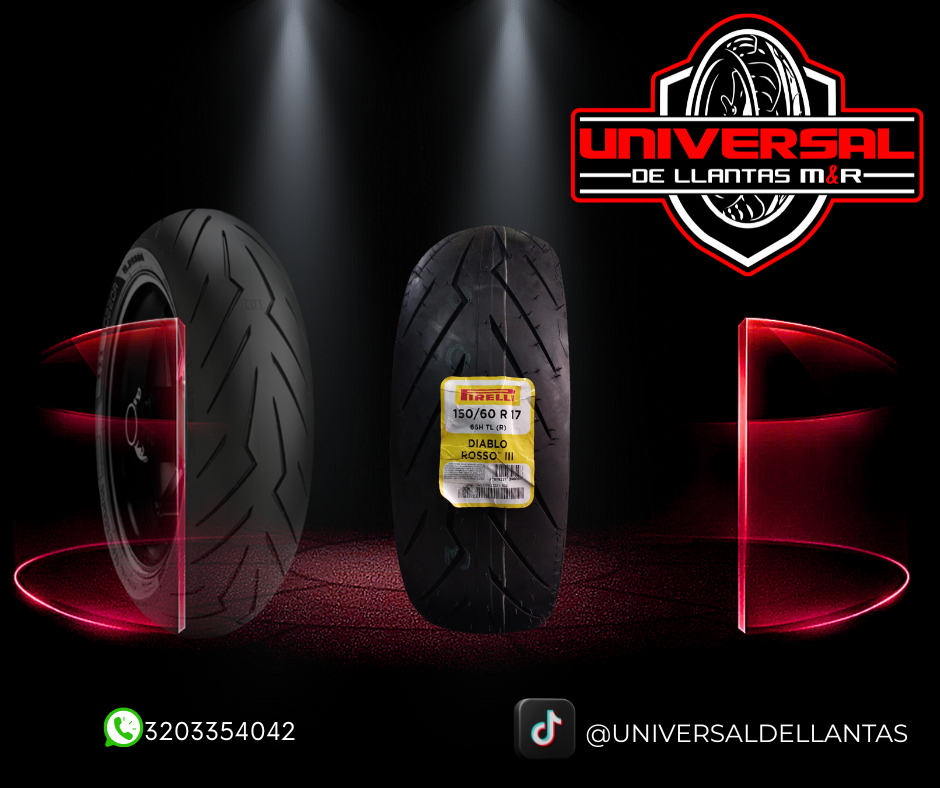 LLANTA PIRELLI 150/60-17 R DIABLO ROSSO 3