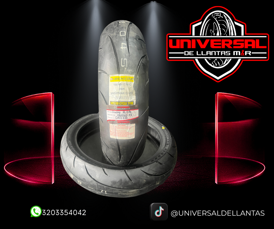 Llanta DUNLOP Q-LITE 150/60-17