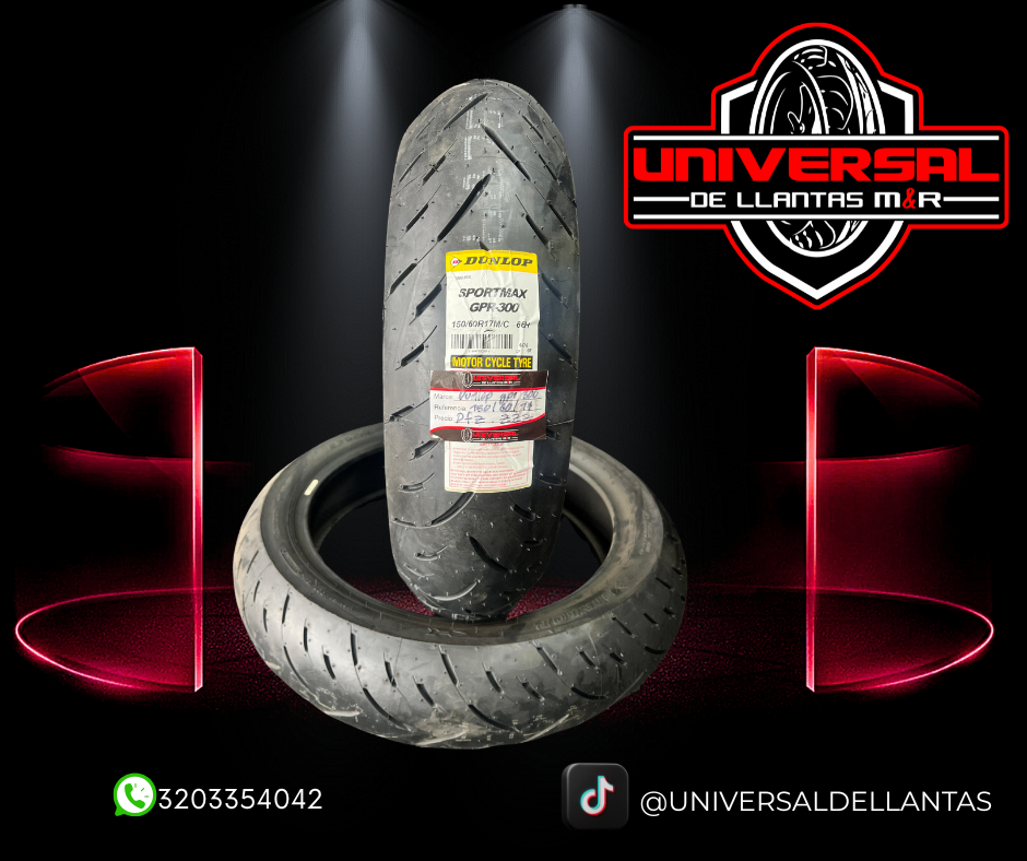 LLANTA DUNLOP GPR300 150/60-17 R