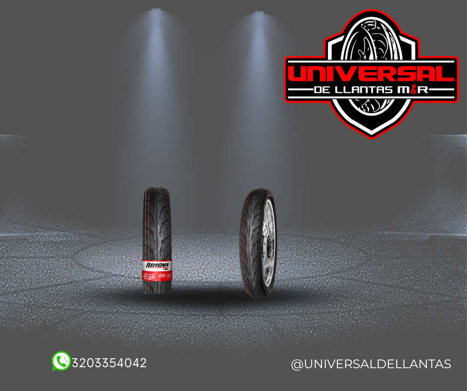 LLANTA RINOVA 100/80-17 RT-168 TL 58L TIRES