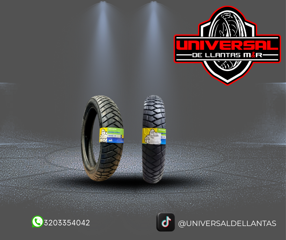 LLANTA MICHELIN ANAKEE STREET 110/90-17 Tubeless Rp