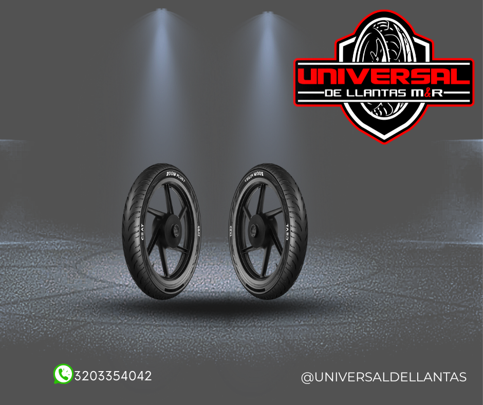 LLANTA CEAT 80/100-18 ZOOM PLUS X3 TL