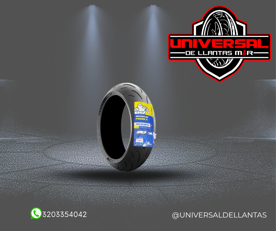 LLANTA MICHELIN 190/55-17 ZR 75W POWER 6 R TL