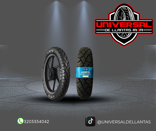 LLANTA CEAT 120/80-17 GRIPP X5 TL