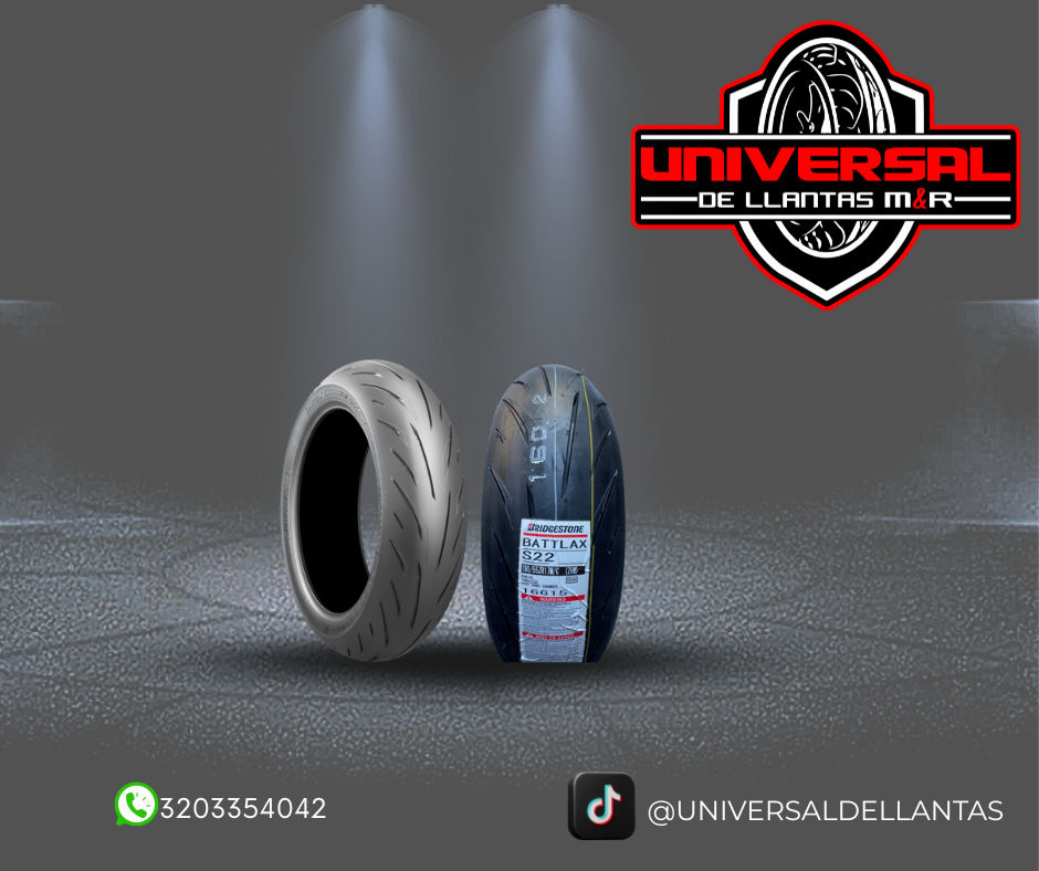 LLANTA BRIDGESTONE 190/55-17 ZR 75W BATTLAX S22