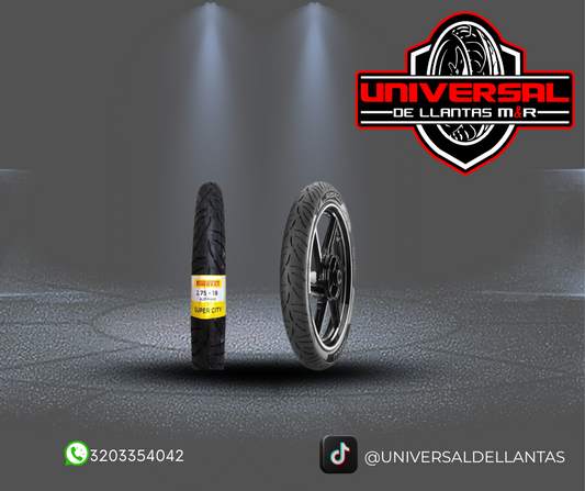 LLANTA PIRELLI 2.75-18 SUPER CITY TT