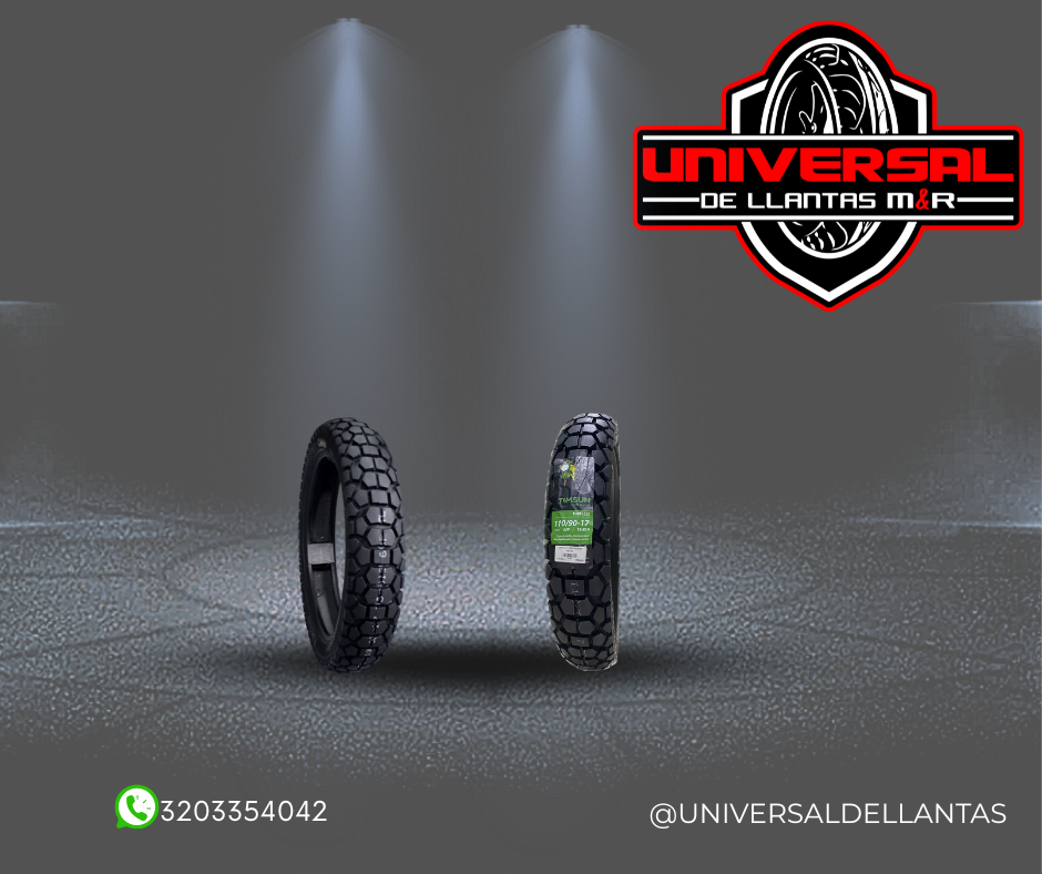 LLANTA TIMSUN 110/90-17 TL DOBLE PROPOSITO TS819
