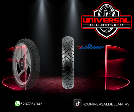 LLANTA EUROGRIP 130/70-17 62P ATT 455R TUBELESS TVS