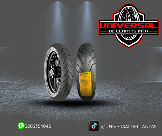 LLANTA CONTINENTAL 130/70-17 M/C (62S) TL CONTIROAD