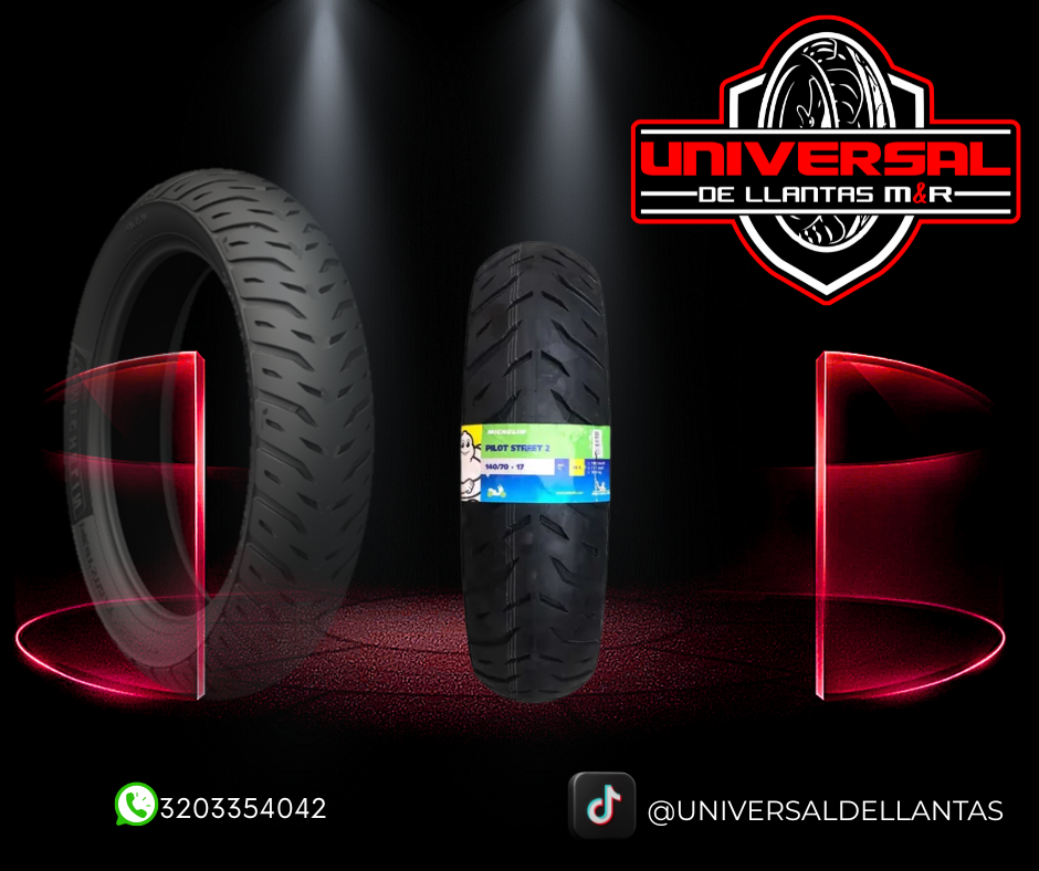 LLANTA MICHELIN PILOT STREET 2 140/70-17 Tubeles Rp